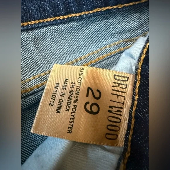 Driftwood Jeans Womens Size 29 Jackie Dark Wash Floral Embroidery Skinny Destroy - Picture 3 of 7